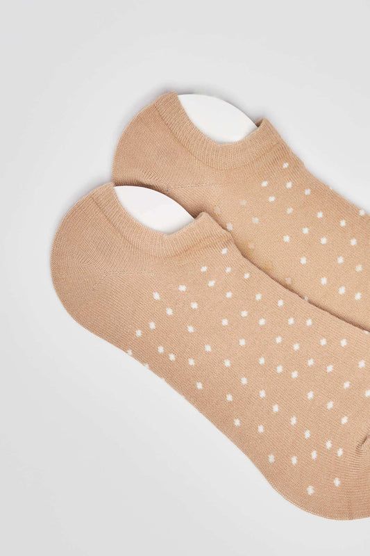 Polka Dot Patterned Ankle Socks