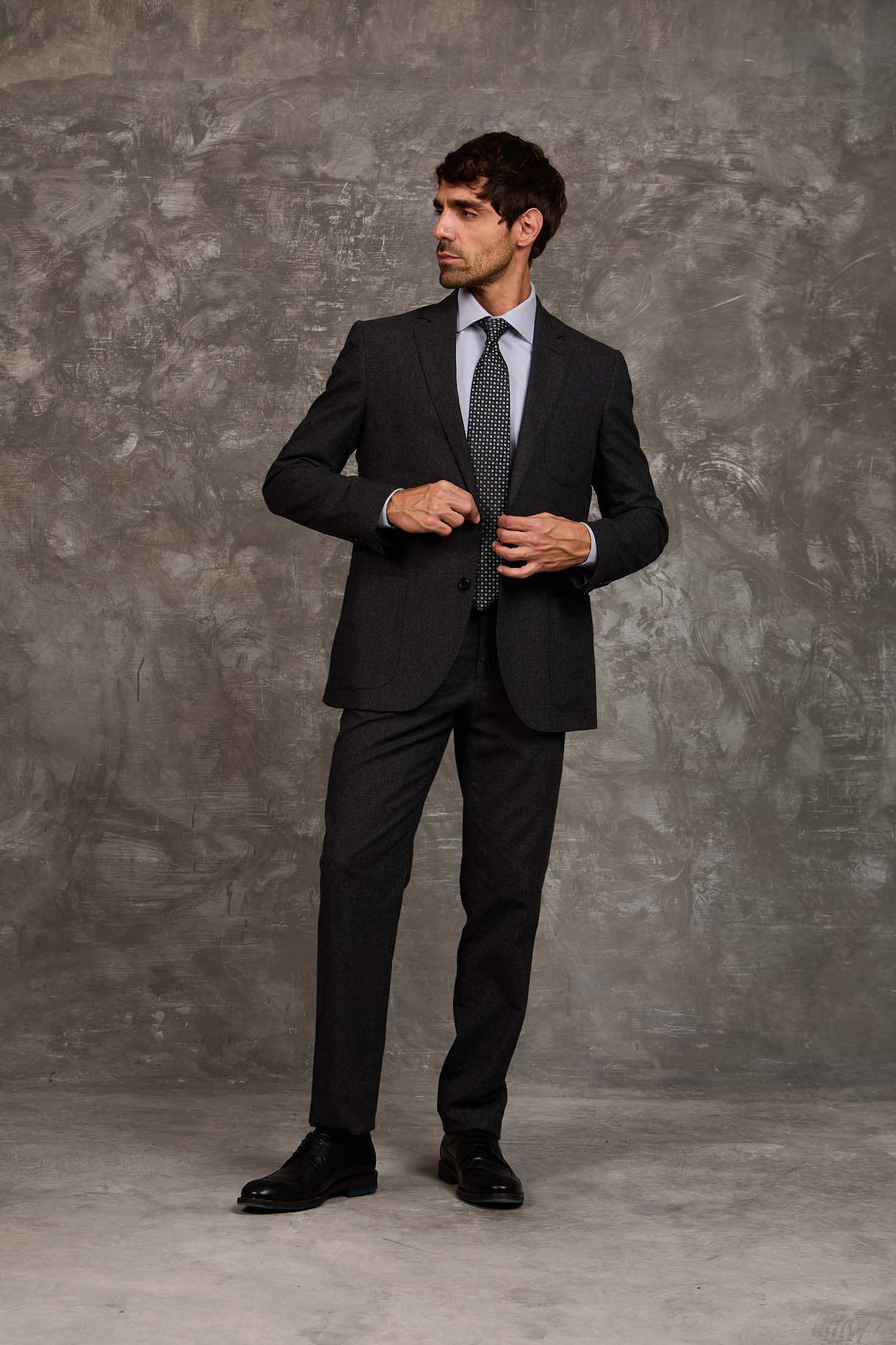 Men Regular Fit Blazer Black