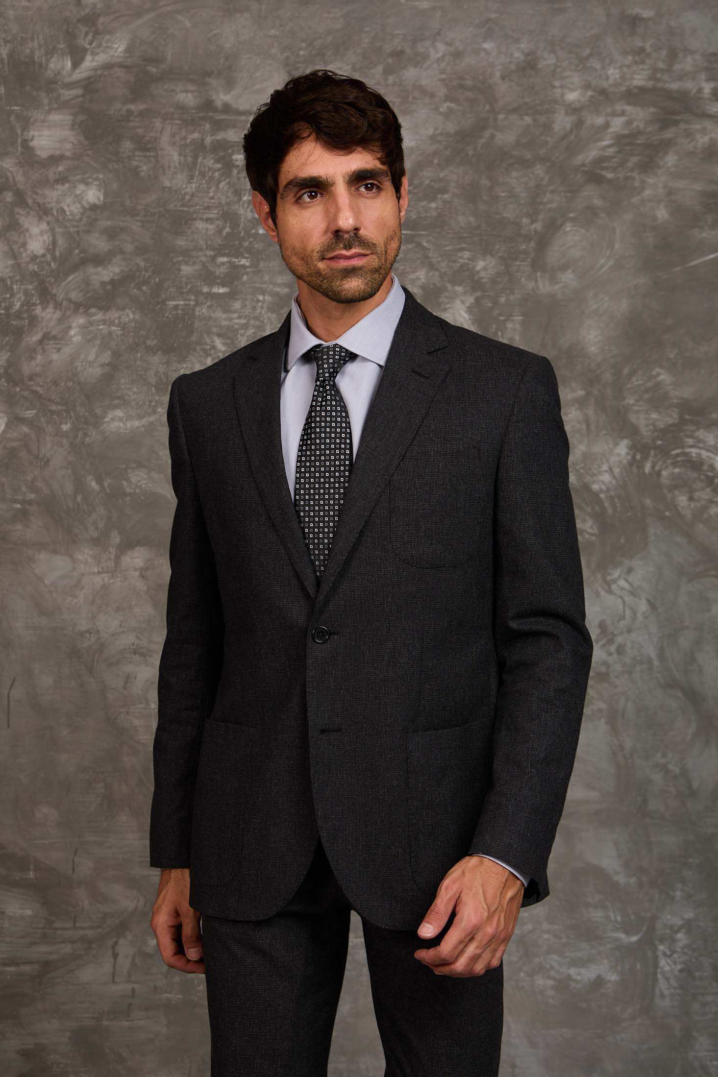 Men Regular Fit Blazer Black
