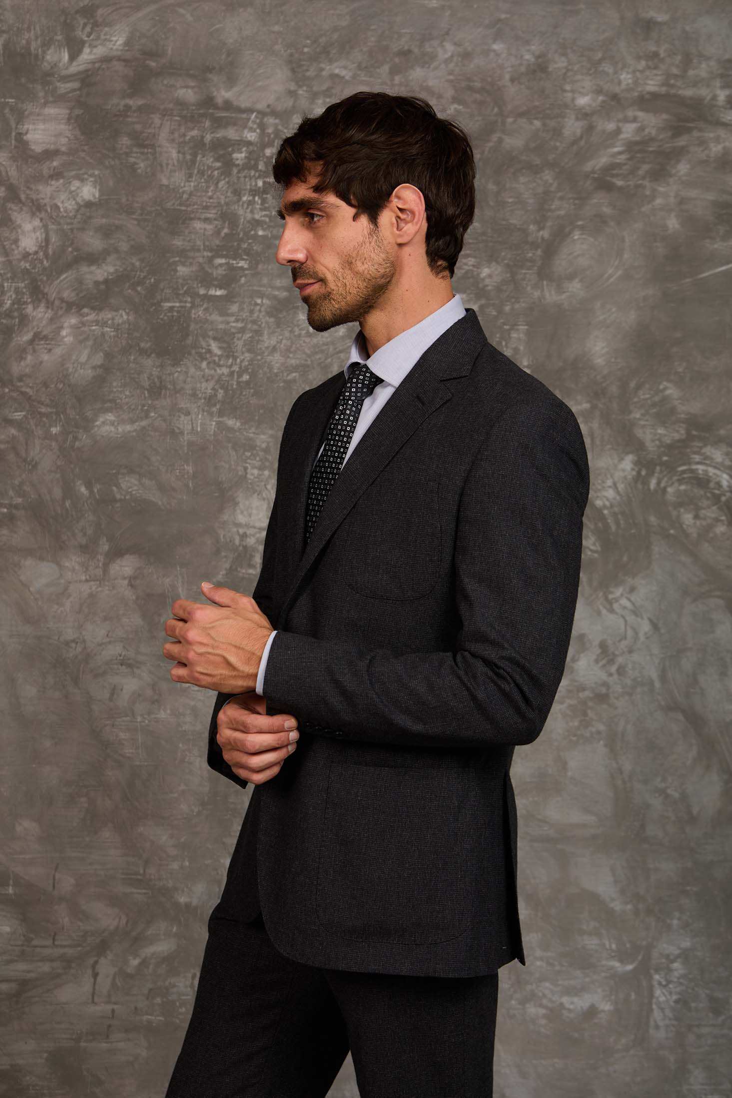 Men Regular Fit Blazer Black