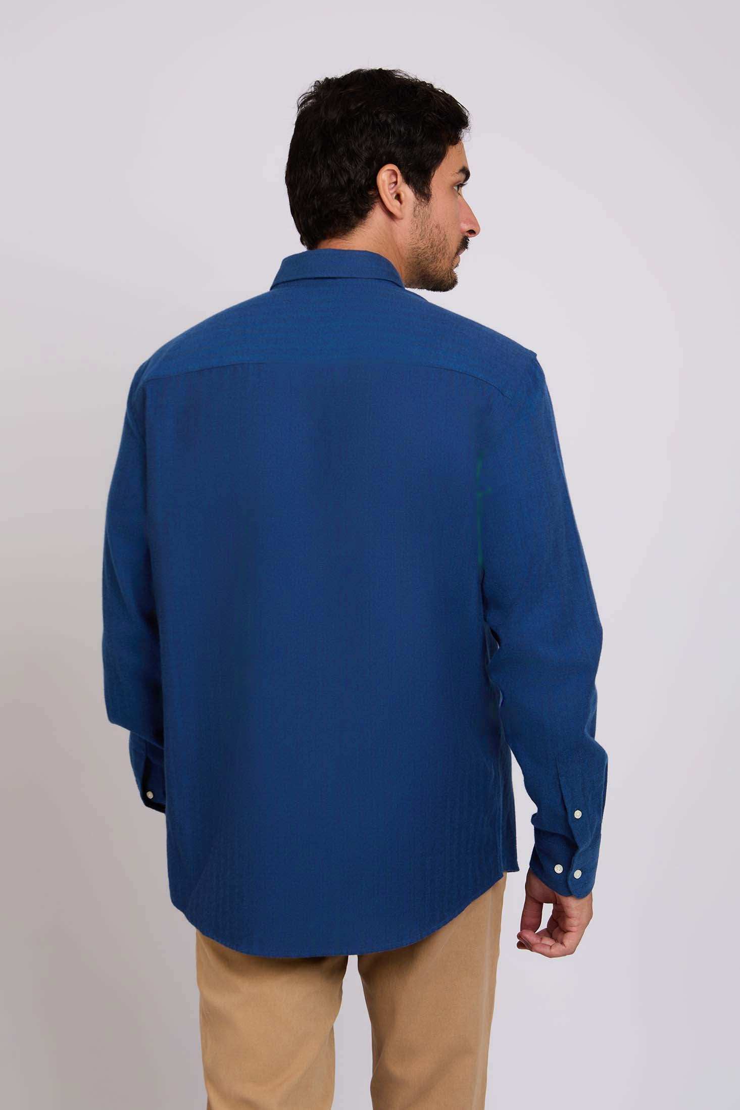 Men Regular Fit Shirt Navy