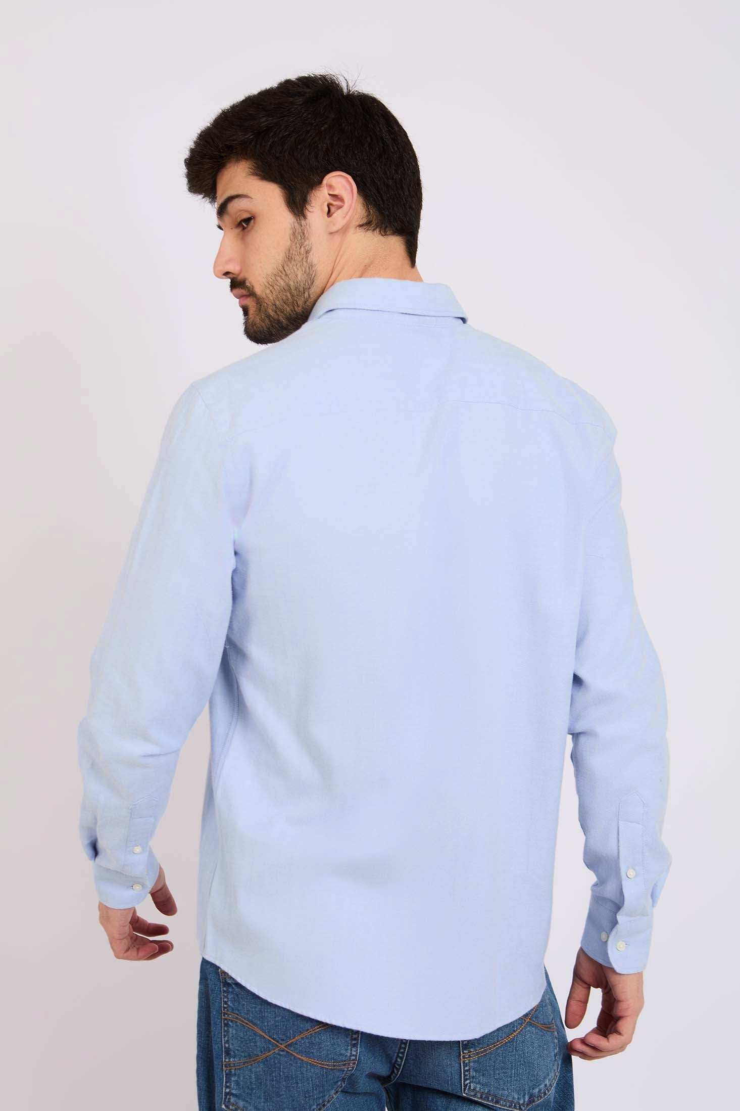 Men Regular Fit Shirt Blue