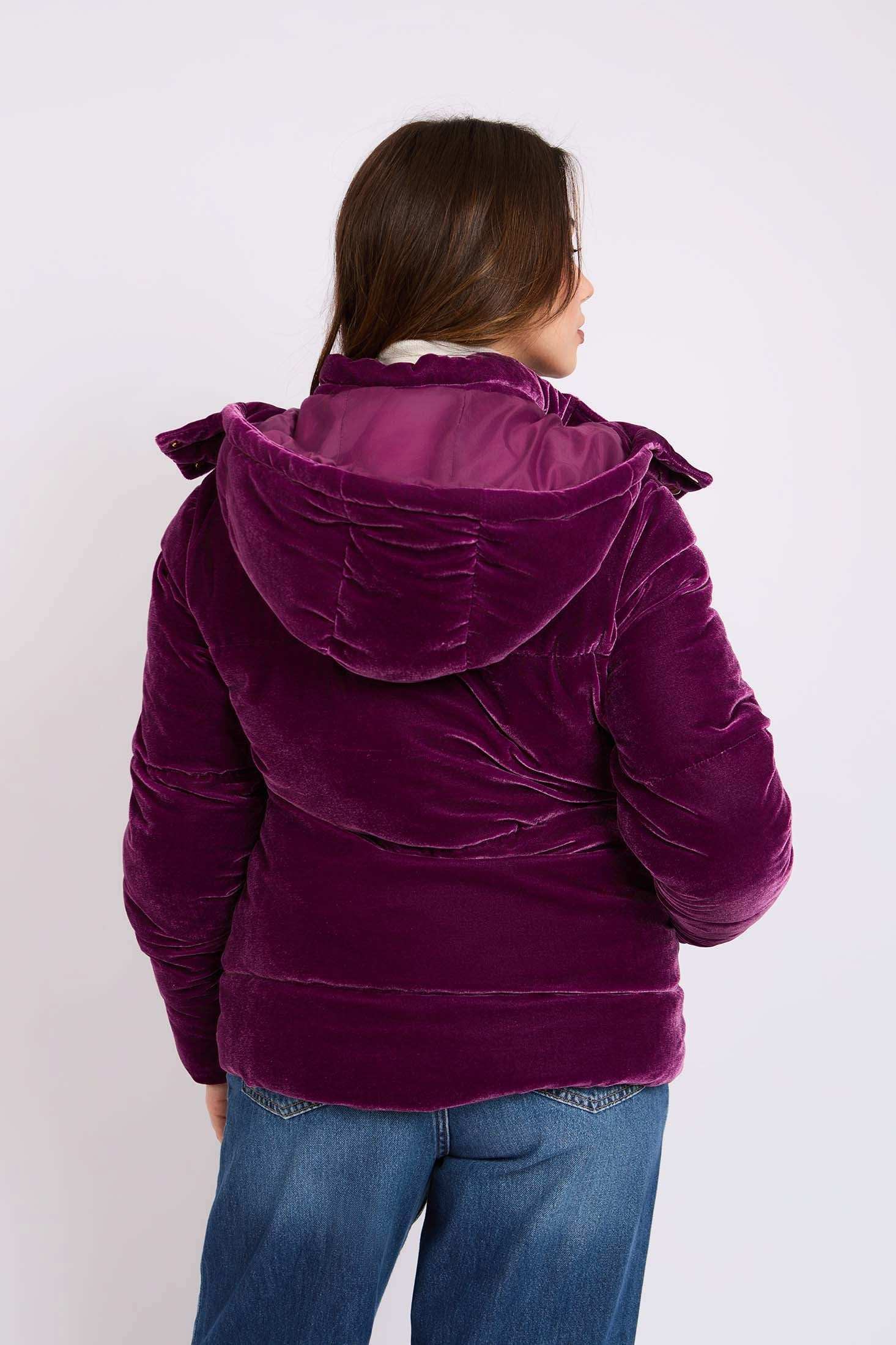 Women Regular Fit Jacket Purple