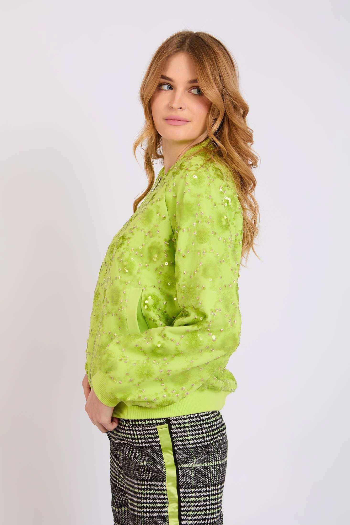 Women Regular Fit Jacket Green