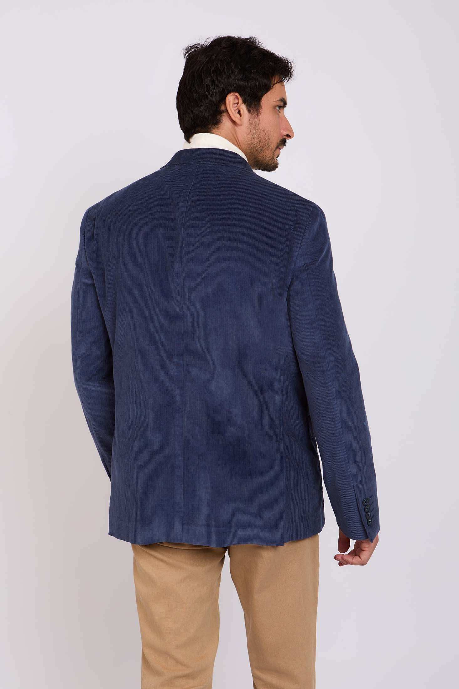 Men Regular Fit Blazer Navy