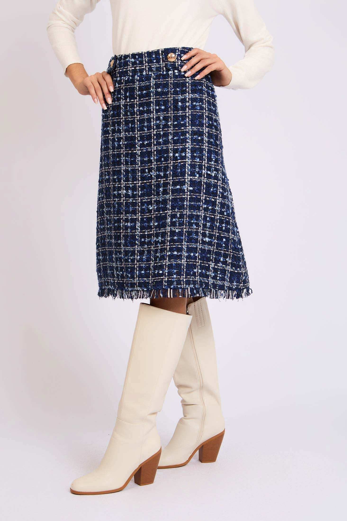 Women Regular Fit Skirt Blue