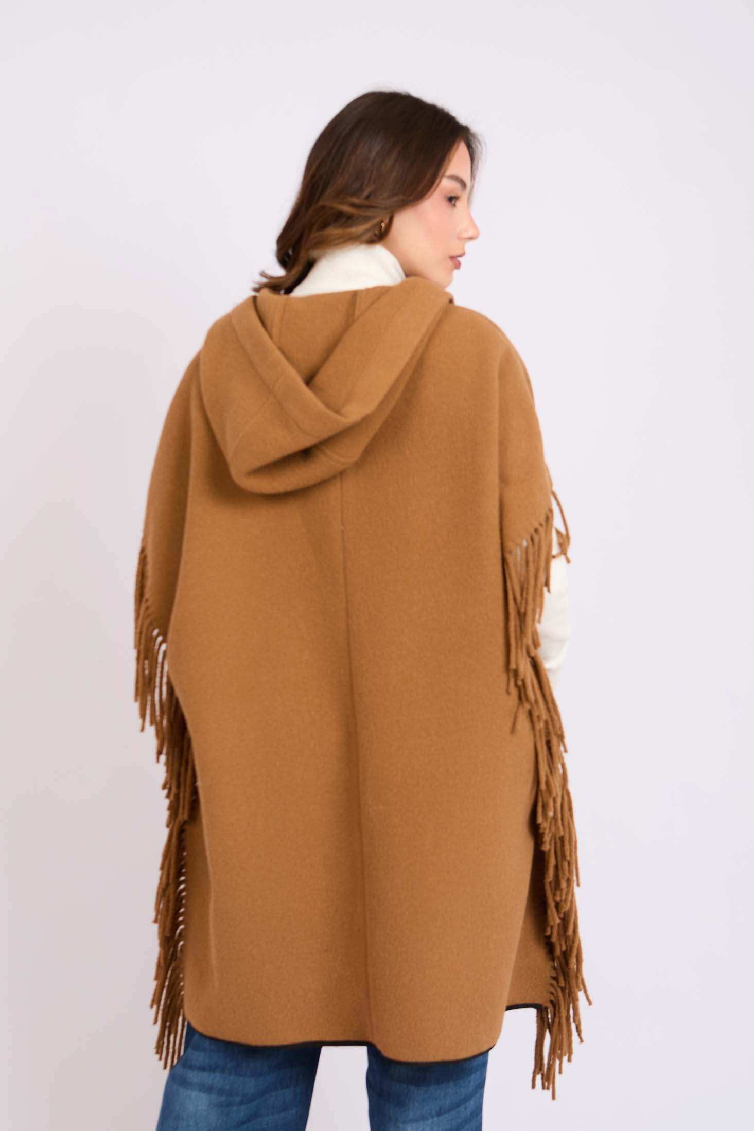 Women Regular Fit Cape Brown
