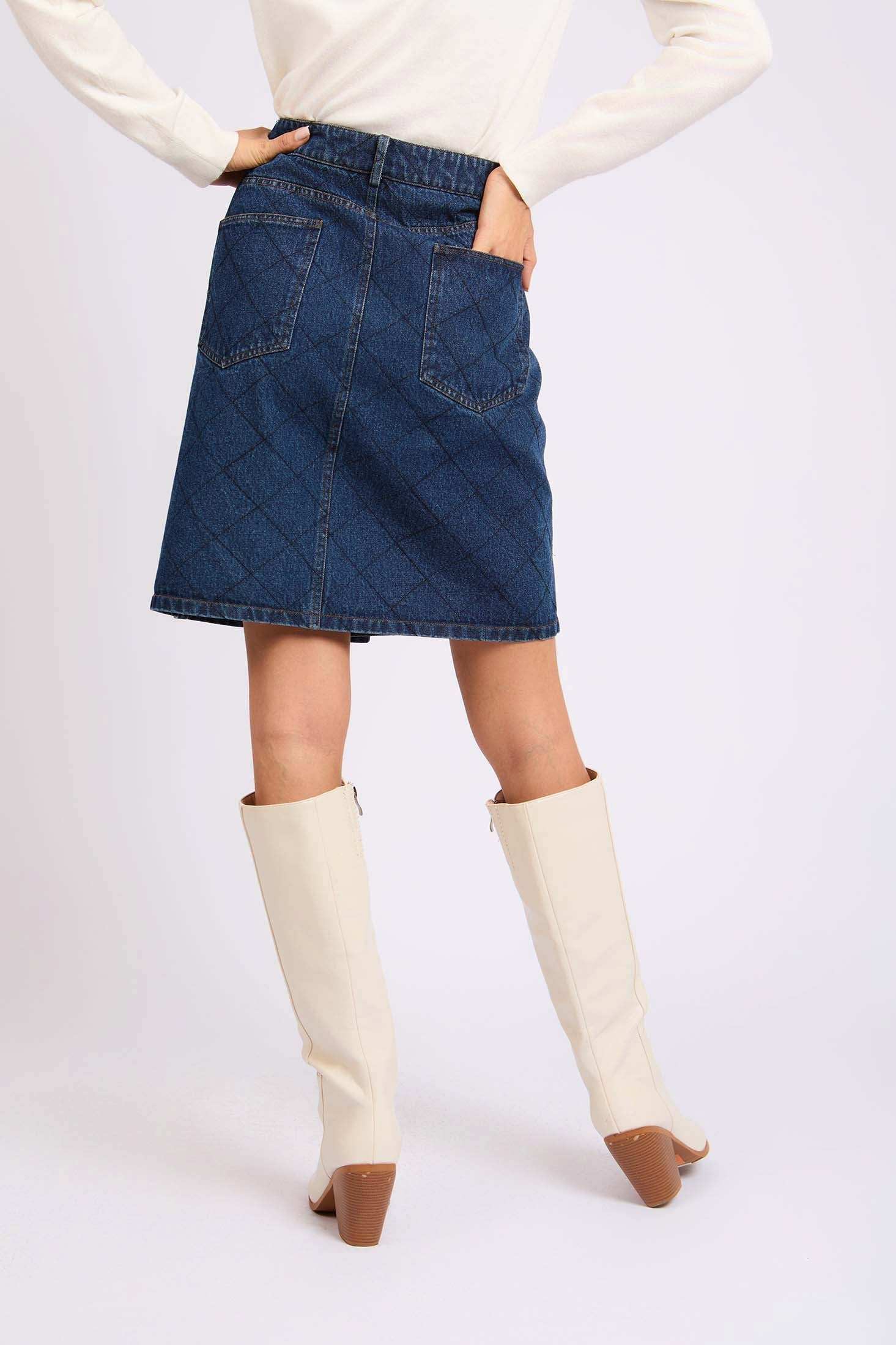 Women Regular Fit Skirt Blue