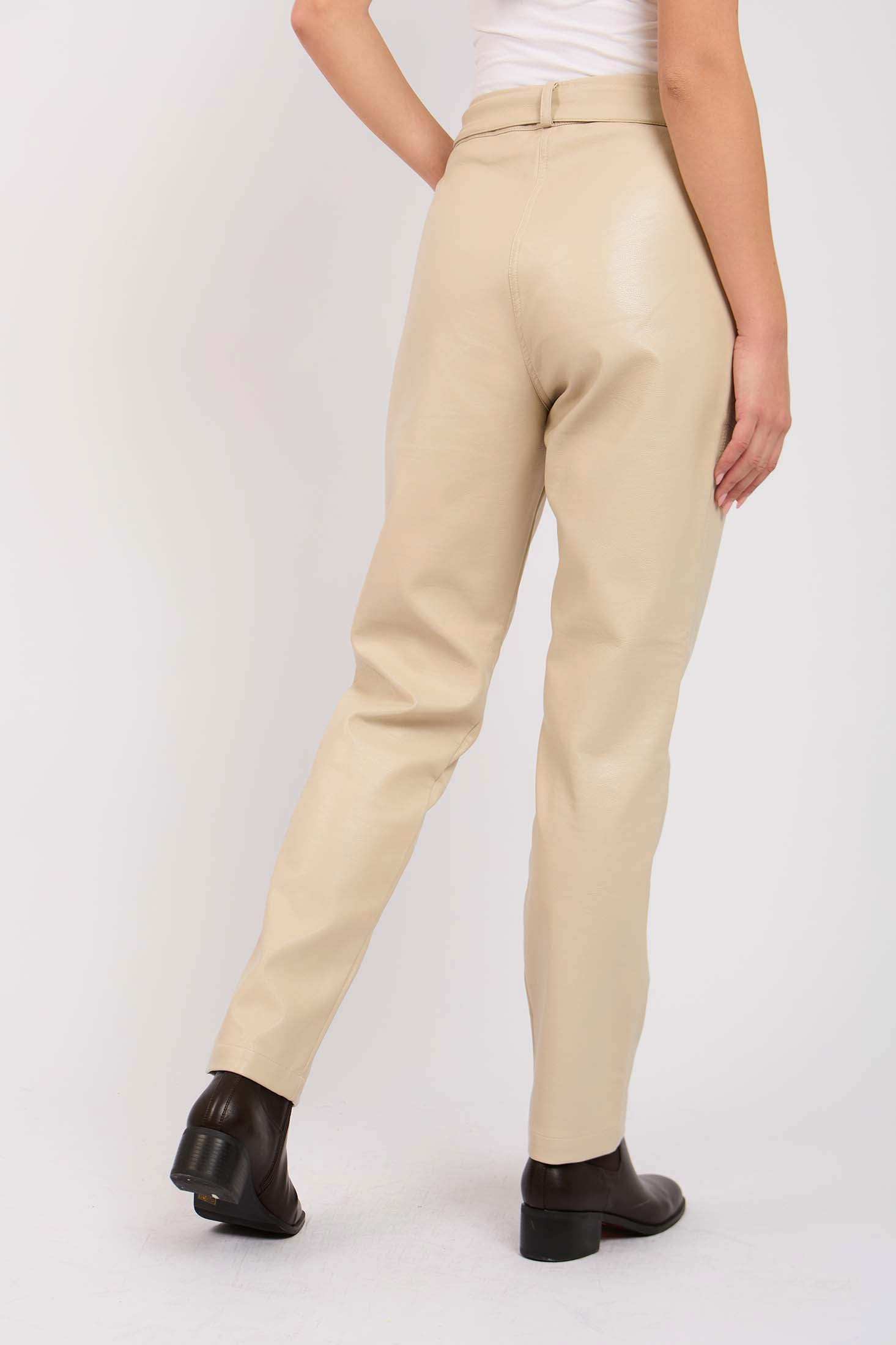 Women Regular Fit Pants Beige