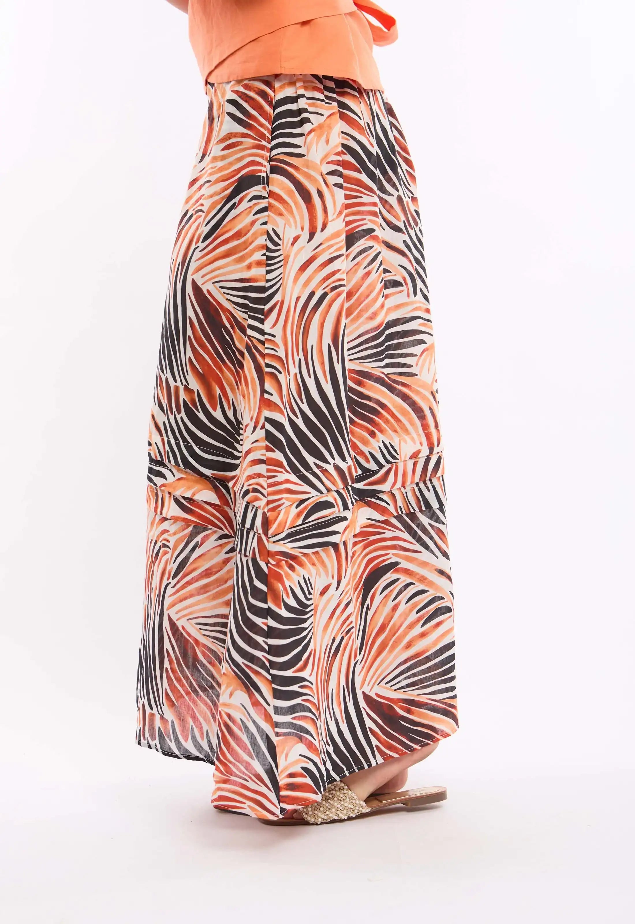 Multicolor Zebra Pattern Summer Skirt