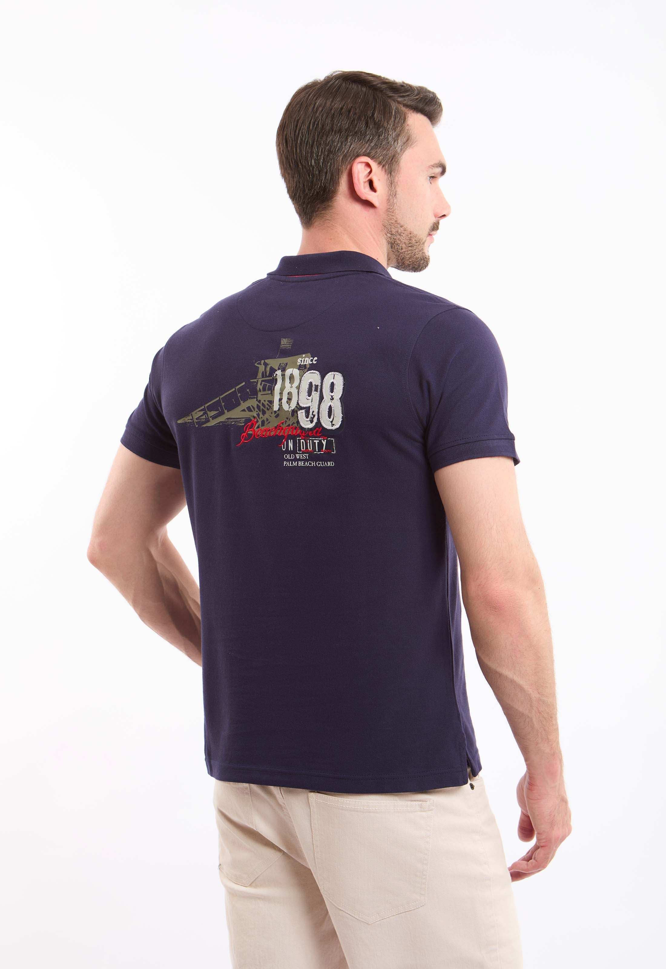 Pique Short Sleeves Buttoned Polo Shirt