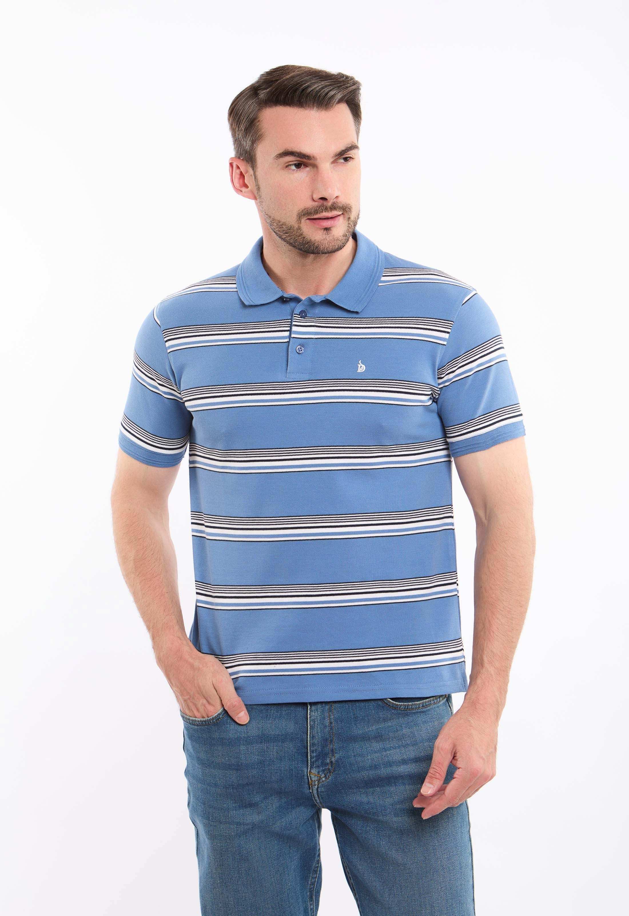 Striped Short Sleeves Elegant Polo Shirt
