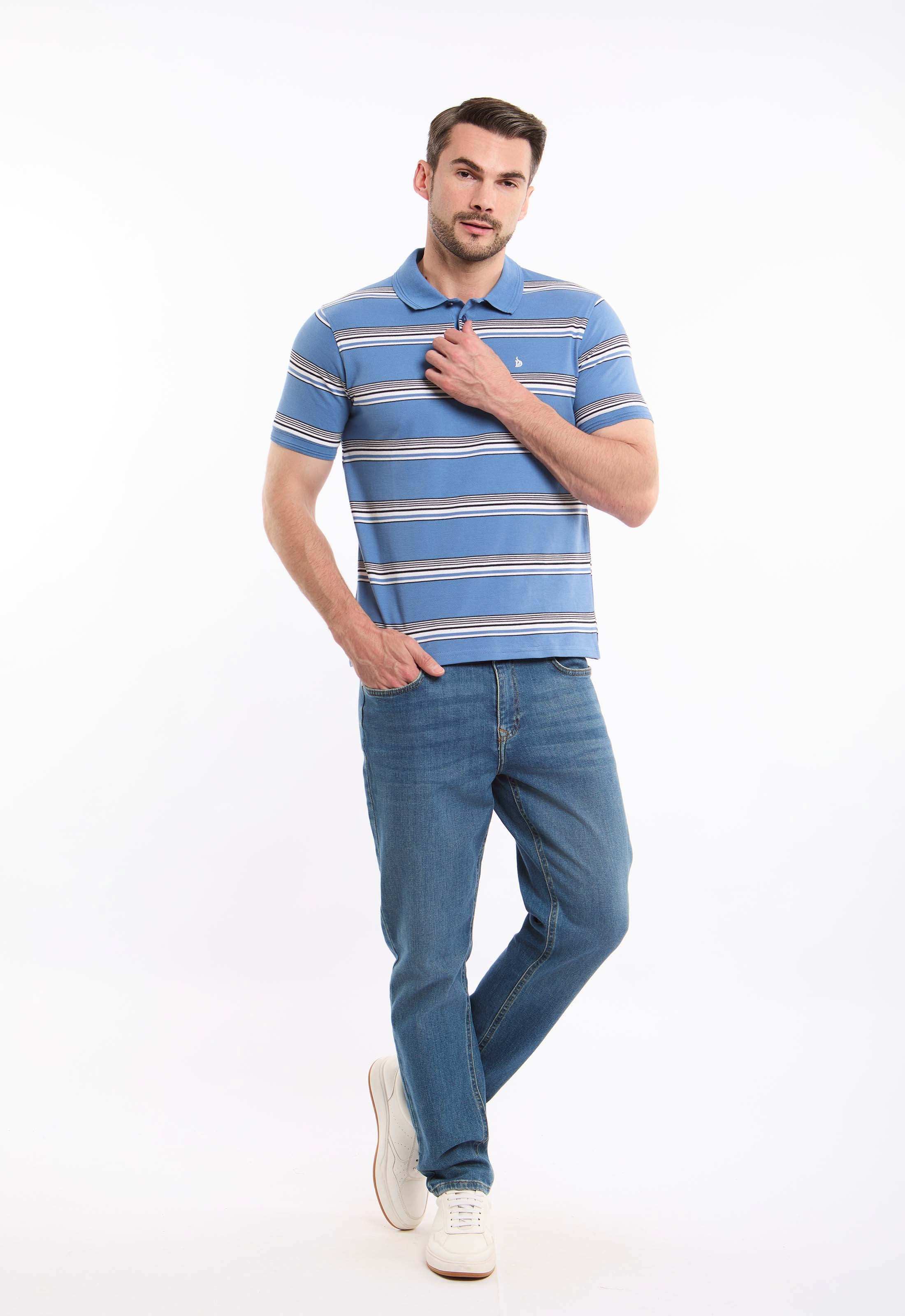 Striped Short Sleeves Polo Shirt
