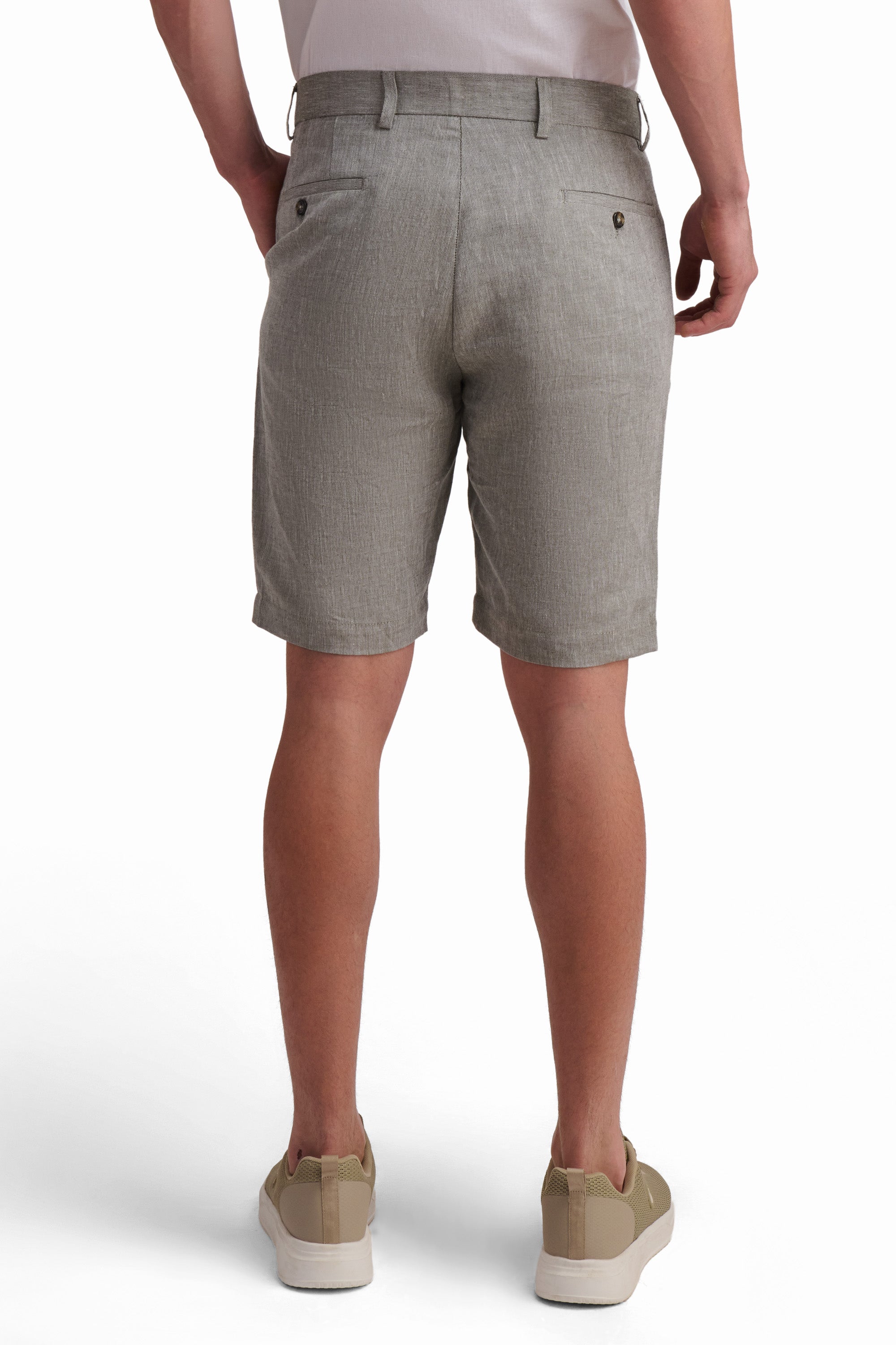 Linen Shorts with Side Pockets