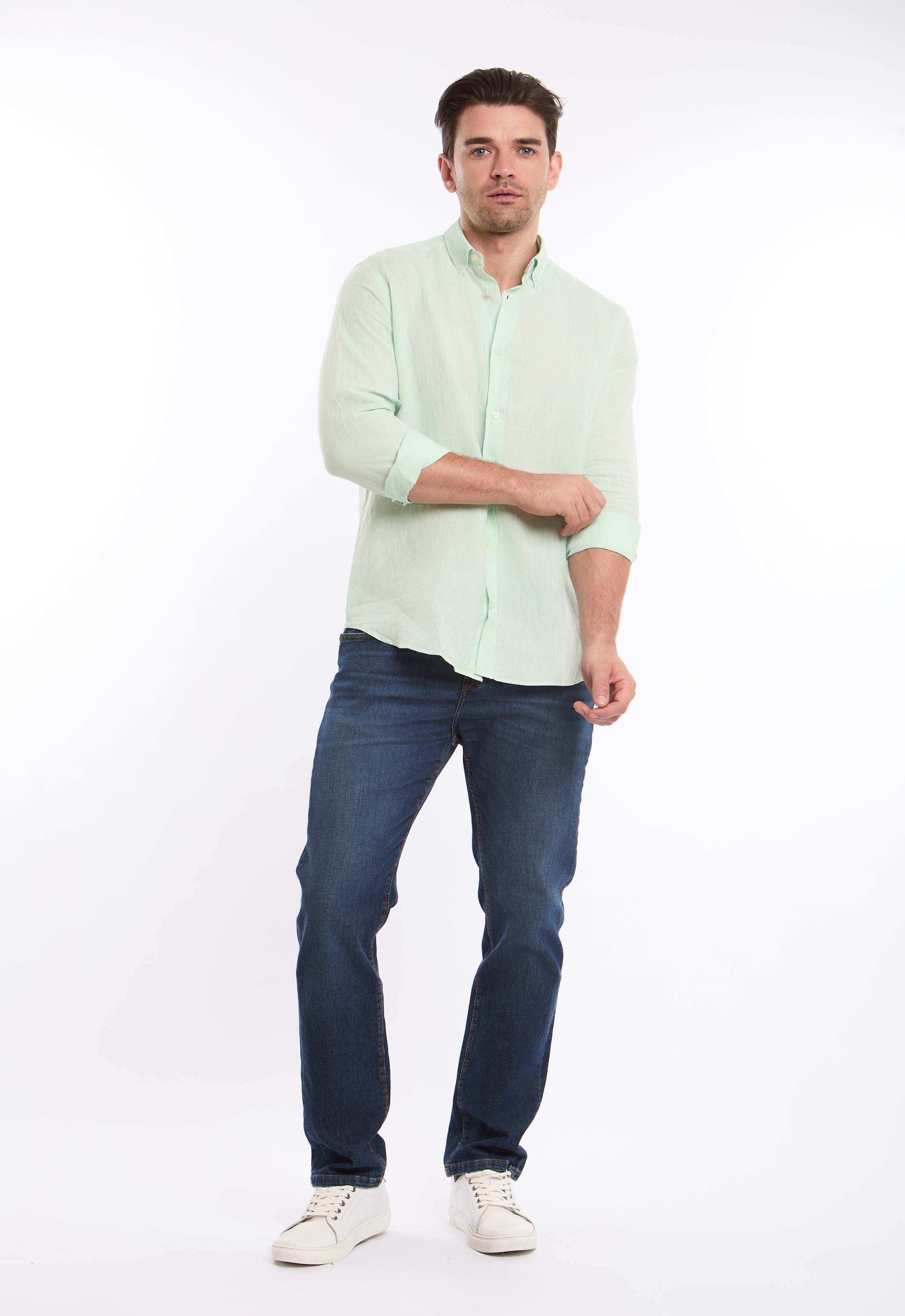 Textured Lightweight Summer Linen Shirt