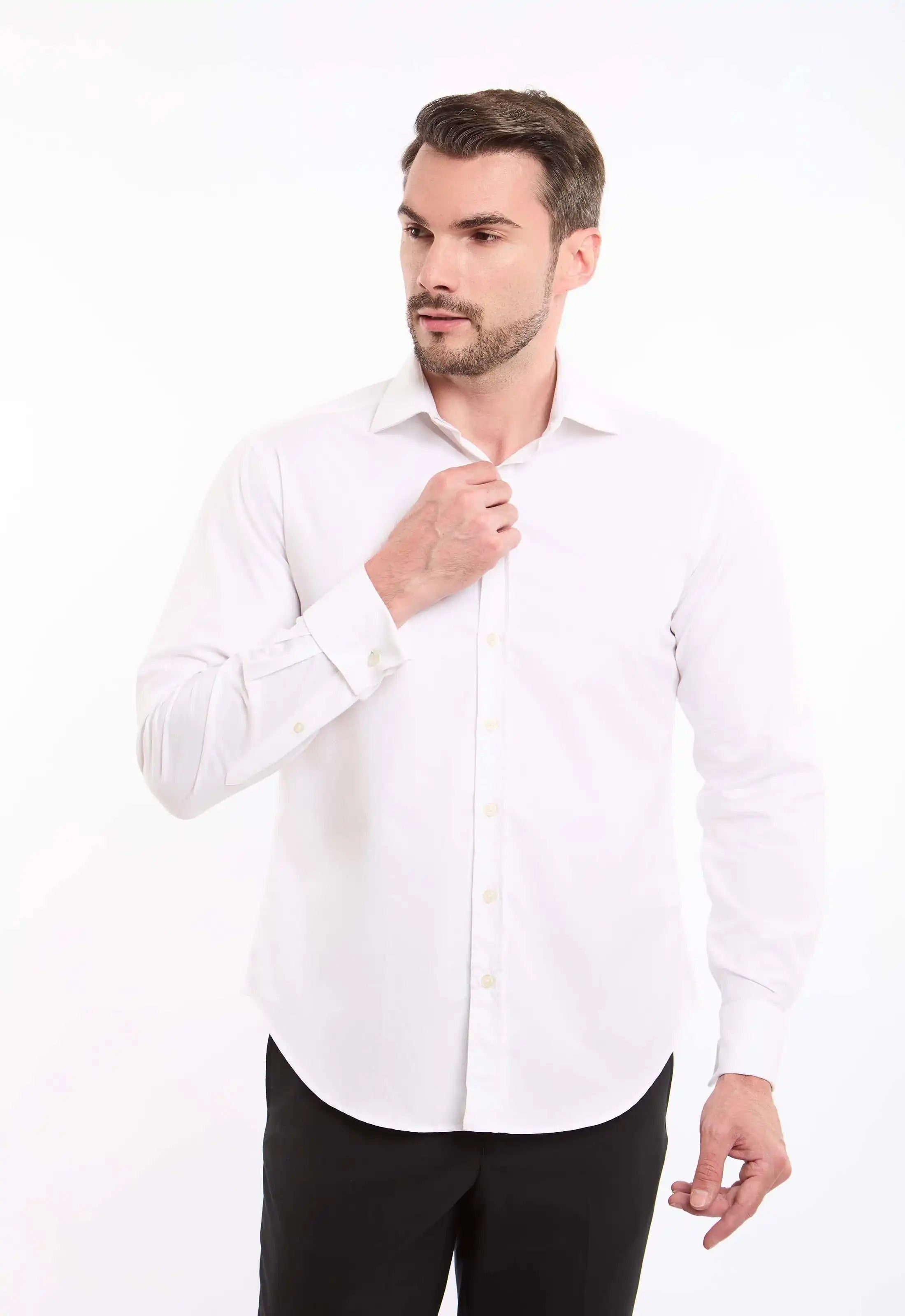 Regular Fit Solid Classic Shirt