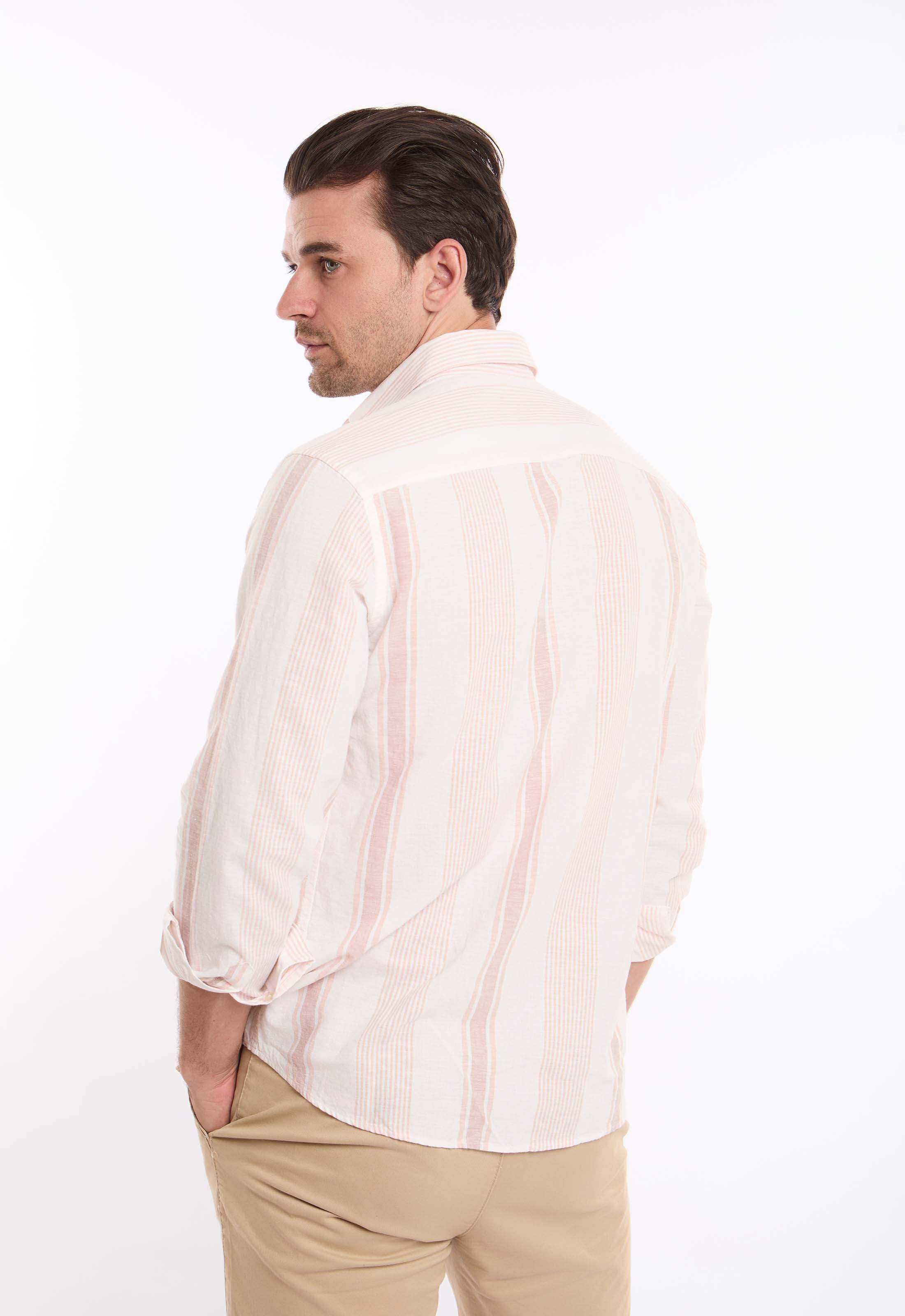 Multiple Stripes with Buttons Down Casual Shirt