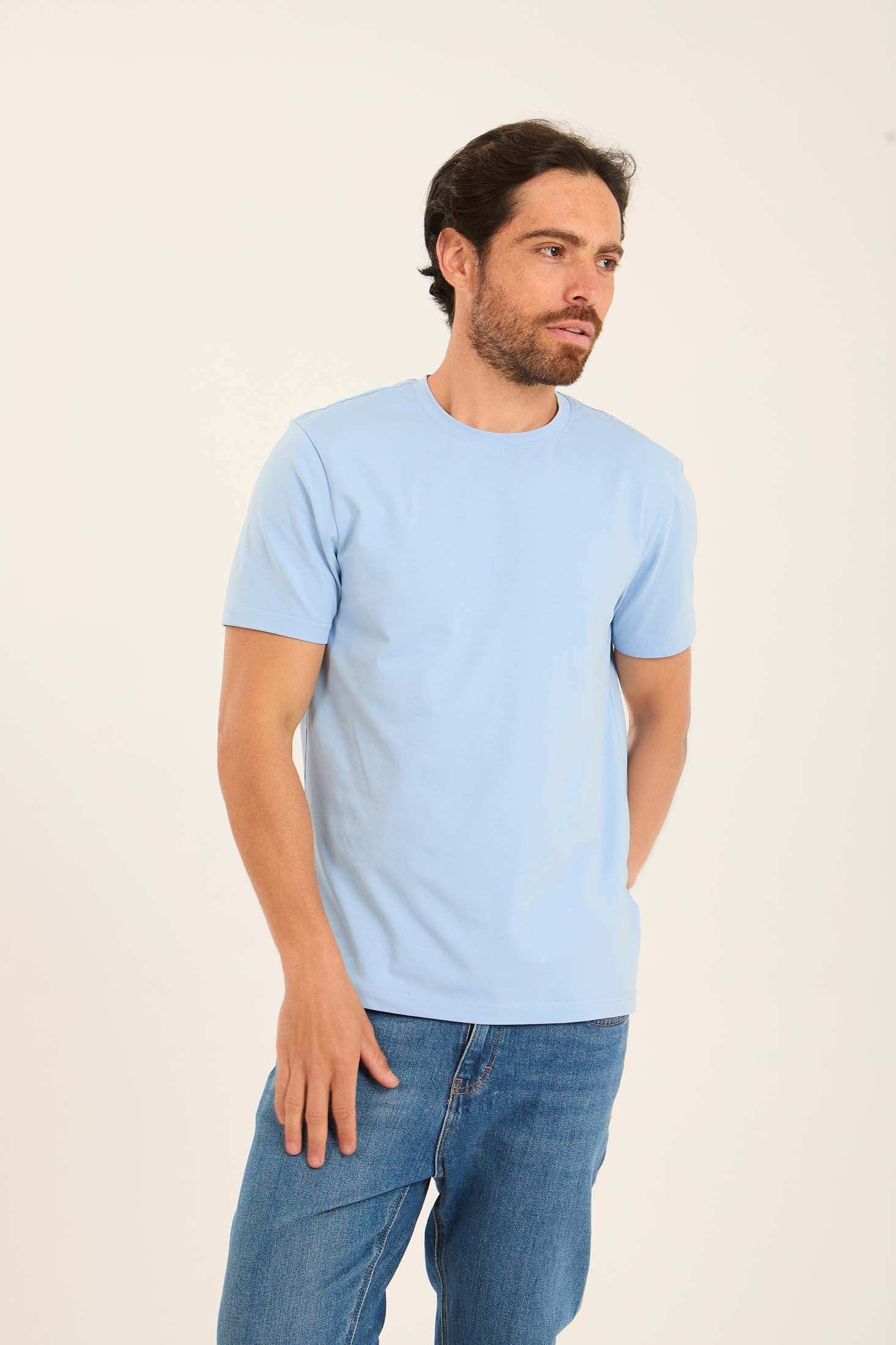 Round Neck Regular Fit Cotton Tee