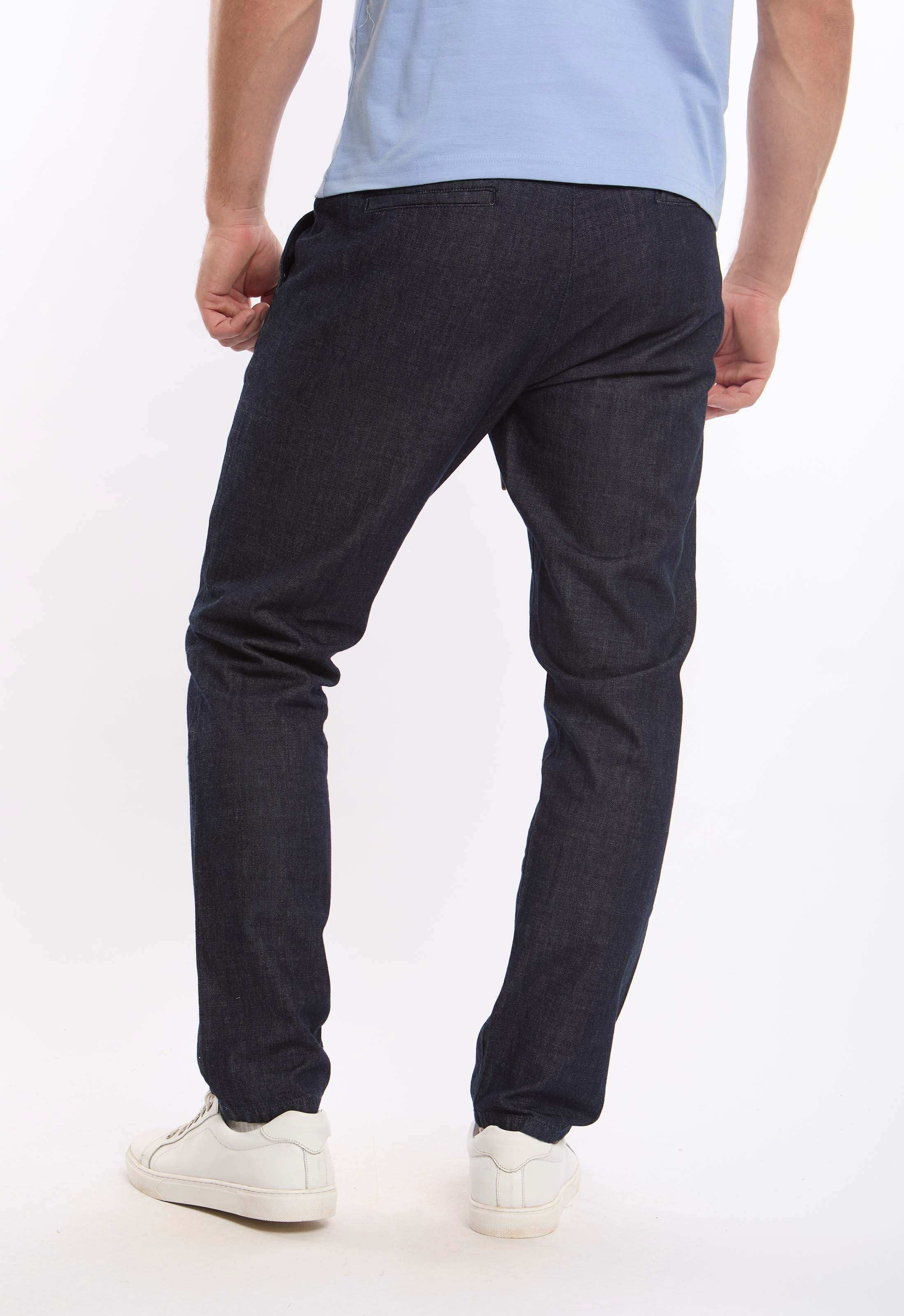 Relaxed Cotton Pants with Elastic Hems