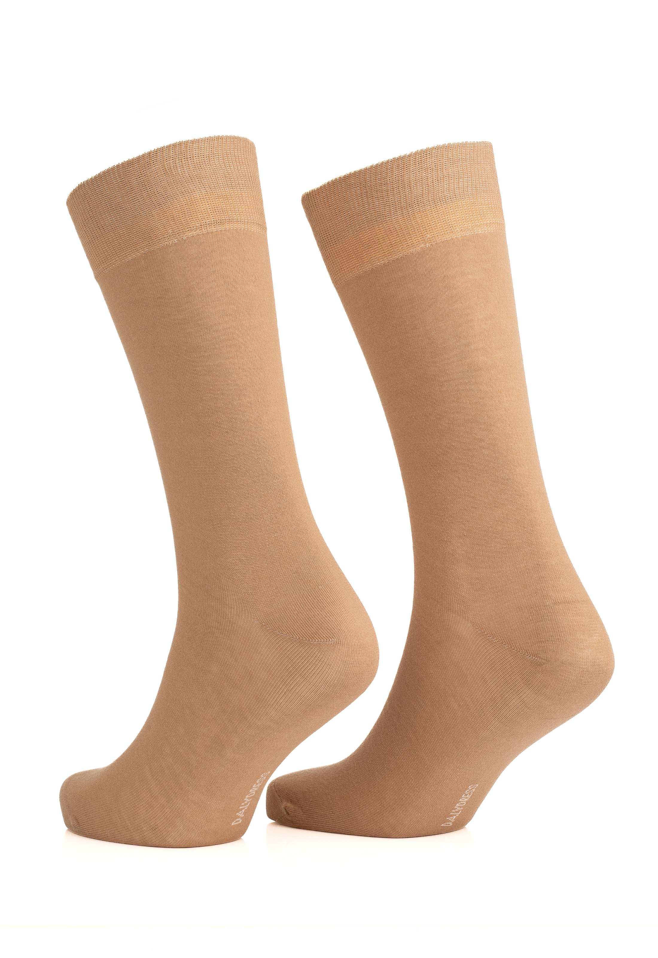 Solid Slip On Cotton Mid-Calf Socks