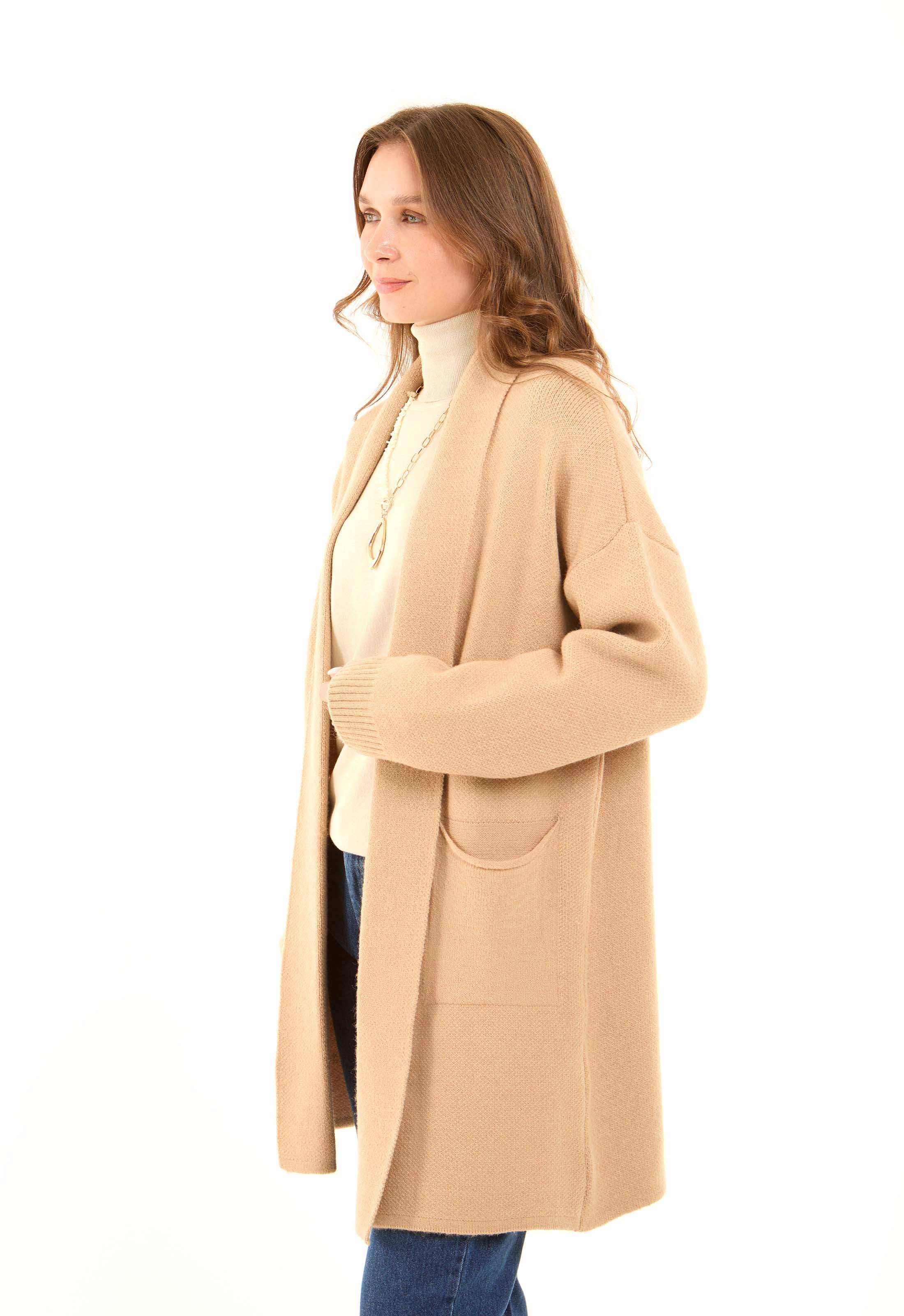 Long Sleeves Winter Cardigan with Pockets