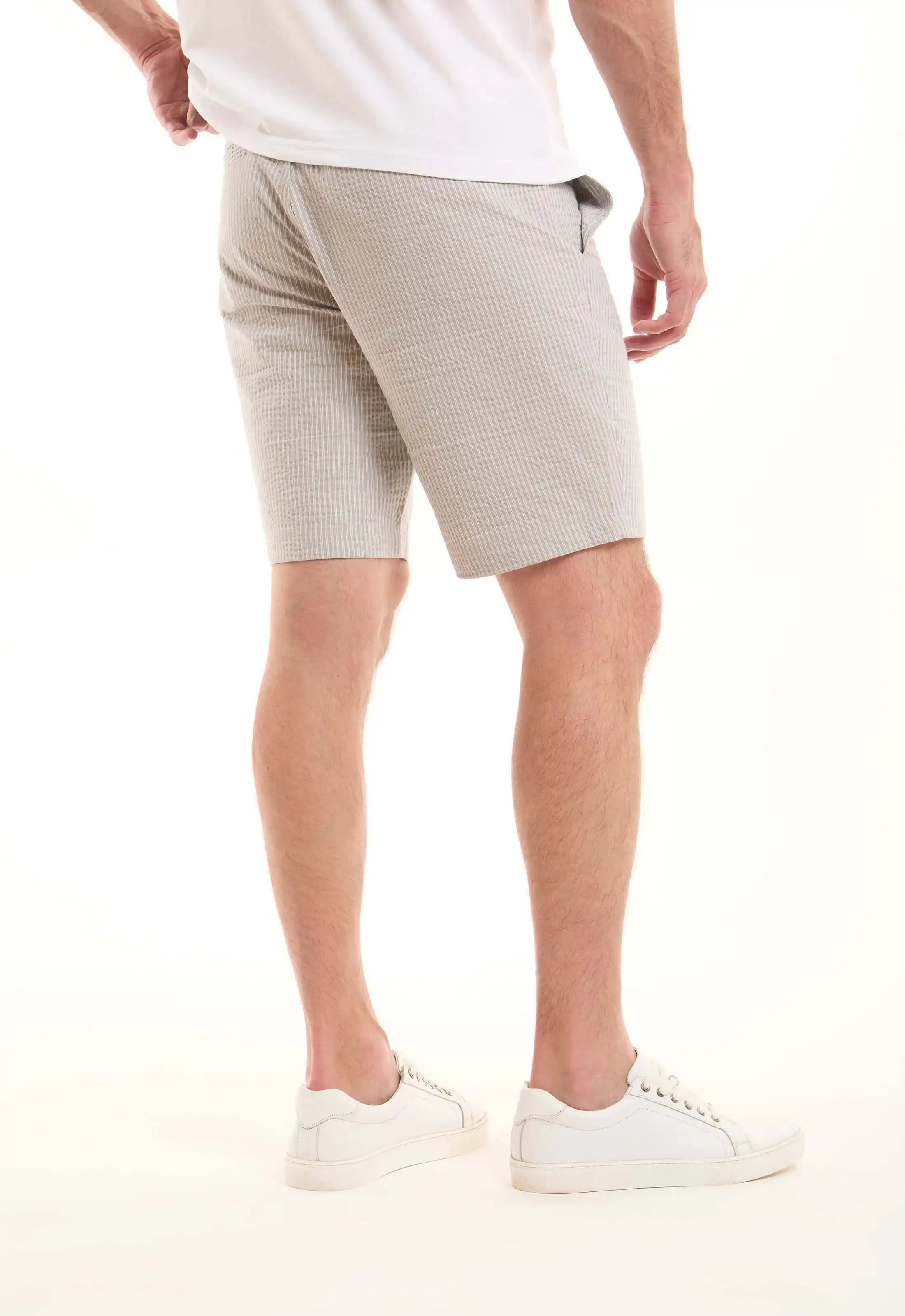 Comfy Striped Cotton Shorts