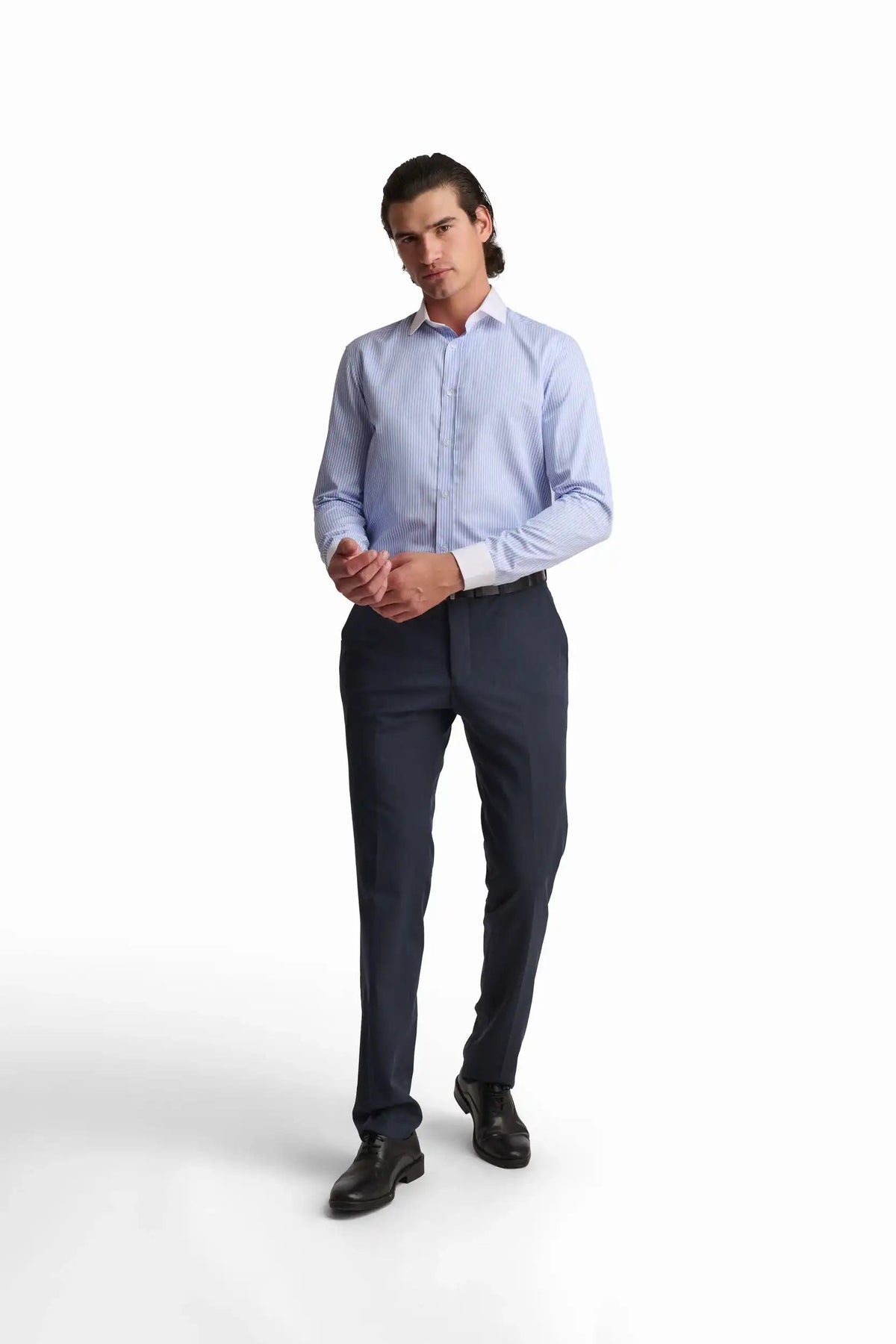 Classic Stripe Button-Up Shirt