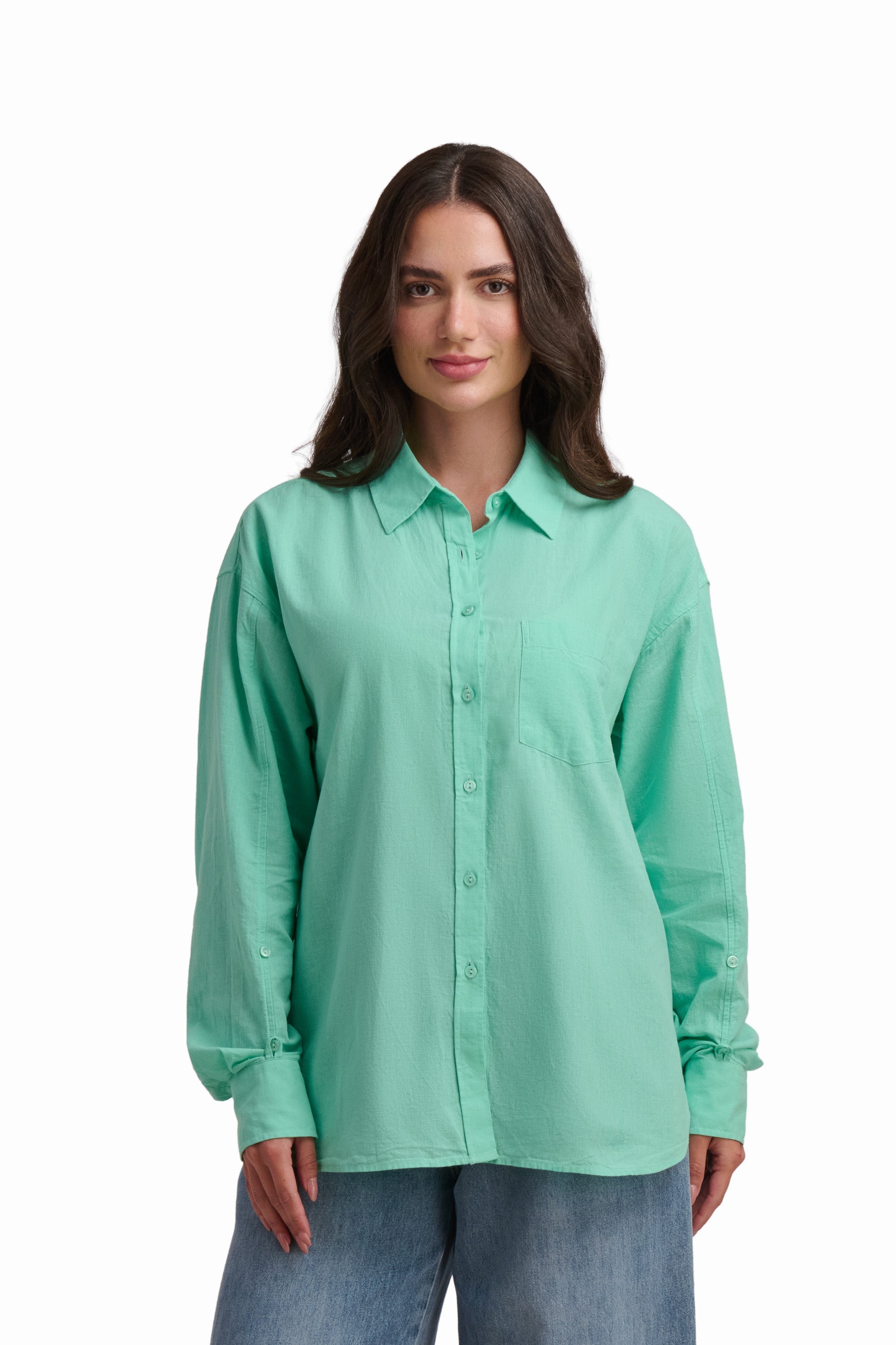 Cream Cotton-Linen Shirt