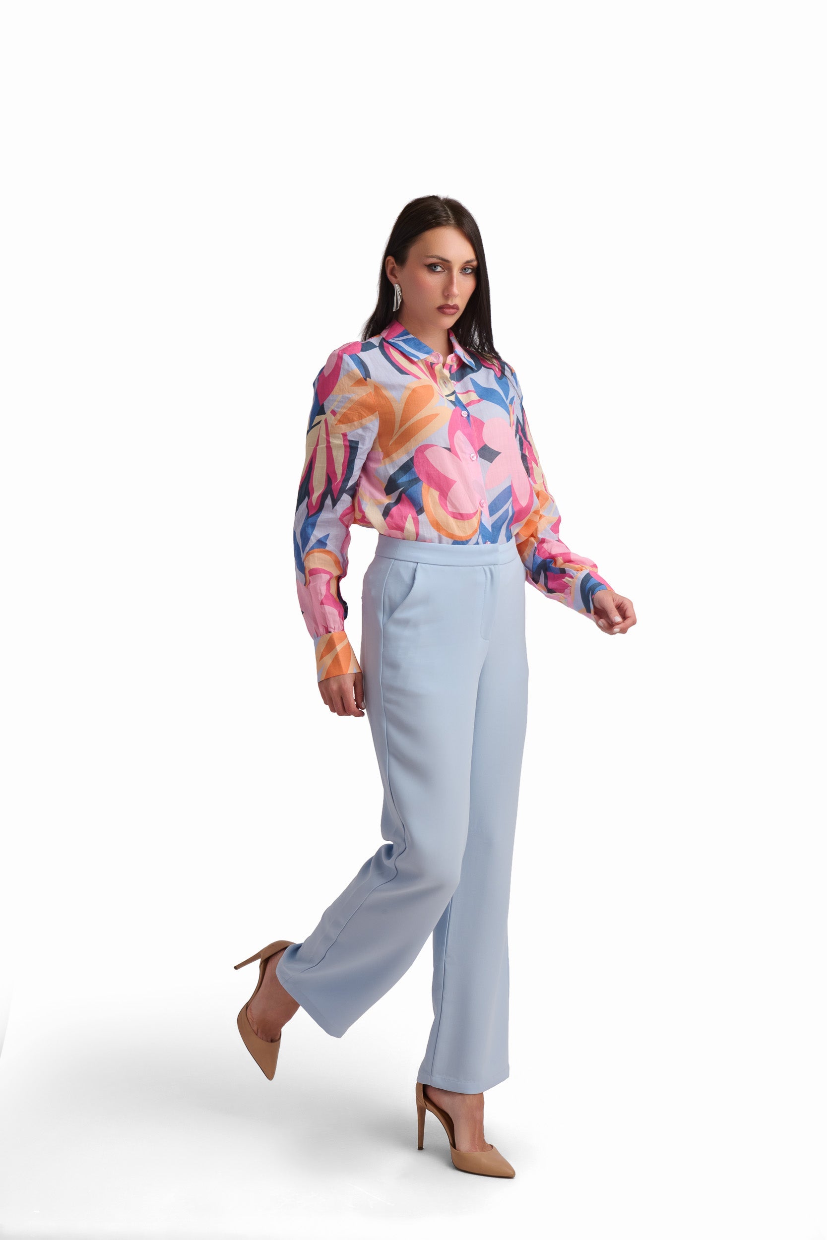 Vibrant Printed Statement Blouse
