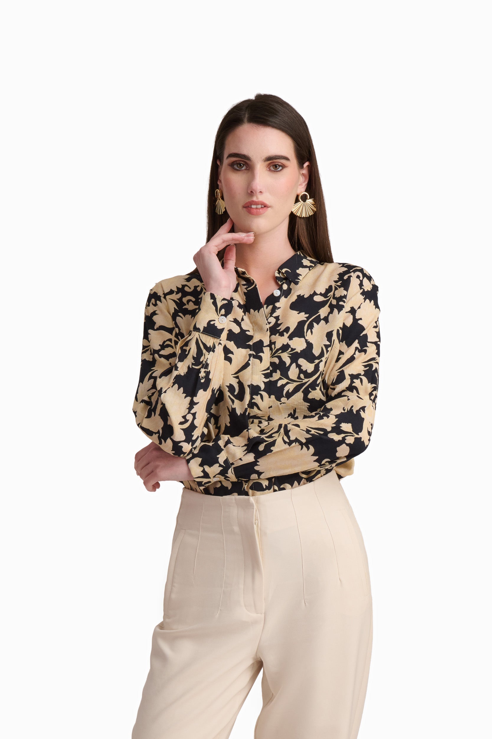 Botanical Print Shirt