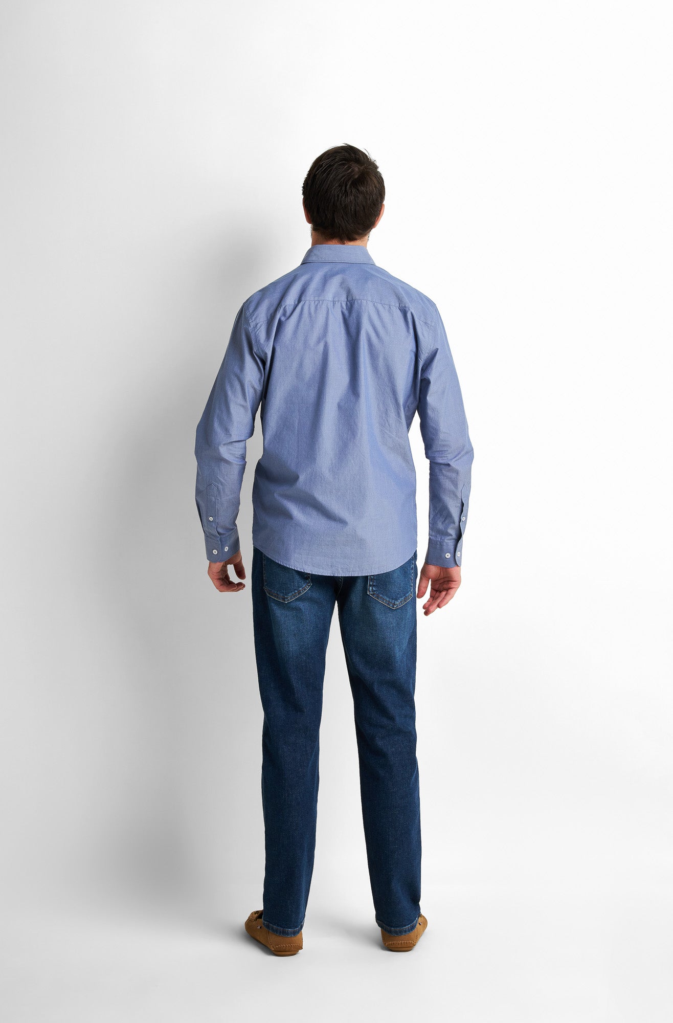 Button-Front Collared Shirt