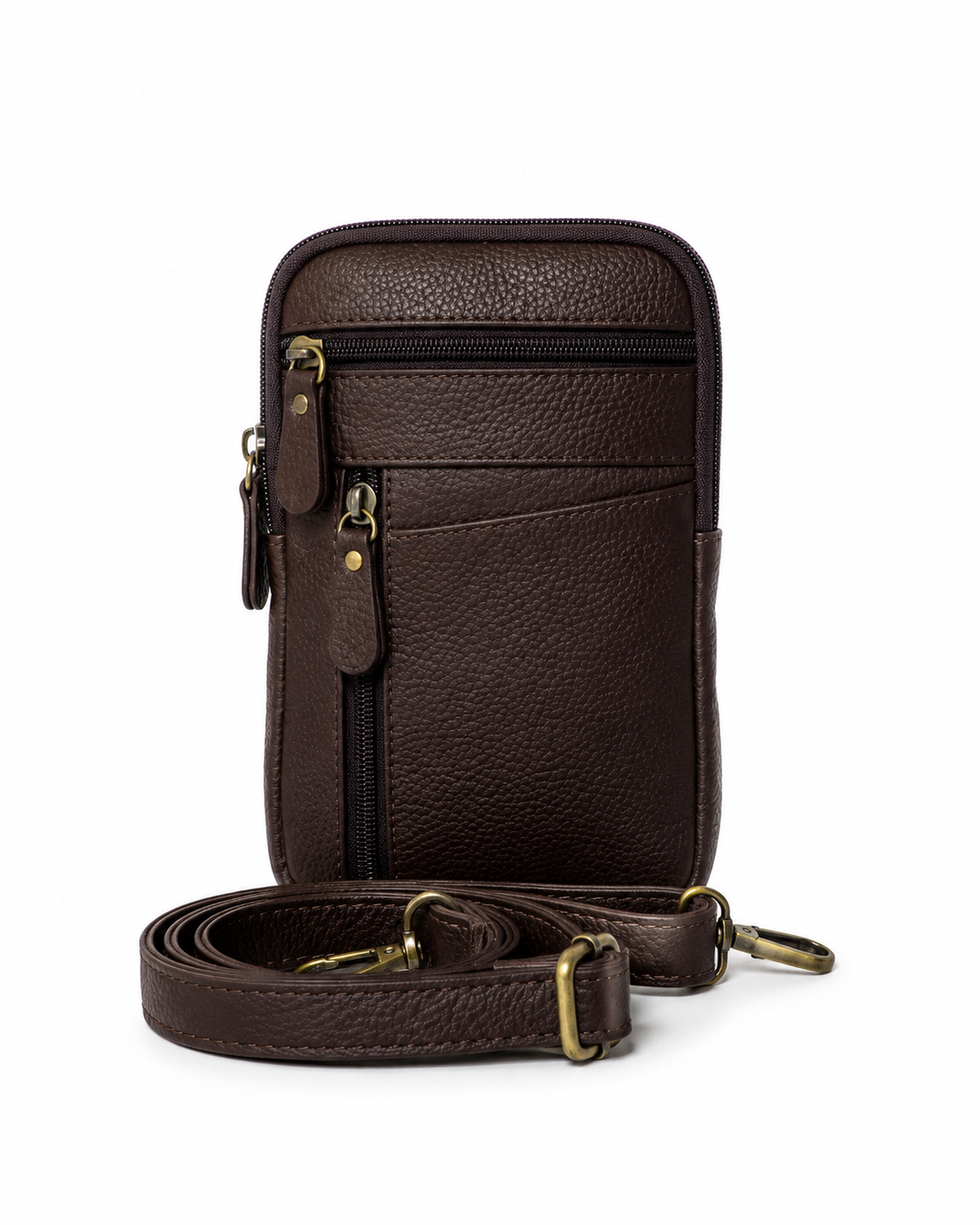 Brown Leather Crossbody Bag